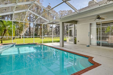 Dock, Lanai & Pool! Modern Red Bug Lake Retreat House in Land O Lakes