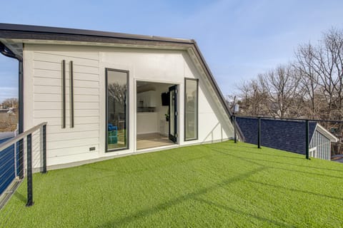 Home Theater + Rooftop Deck! Fountain Sq Stunner House in Indianapolis