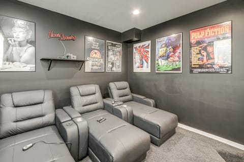 Home Theater + Rooftop Deck! Fountain Sq Stunner House in Indianapolis