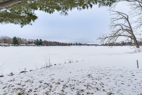 Rice Lake Escape w/ Private Dock: 1 Mi to Main St House in Rice Lake
