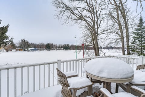 Rice Lake Escape w/ Private Dock: 1 Mi to Main St House in Rice Lake