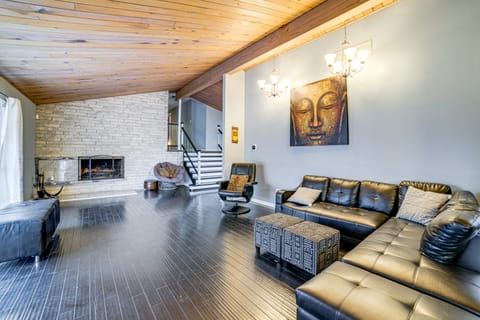 Pool, Gym & Basketball Court: Olympia Fields Home House in Indiana