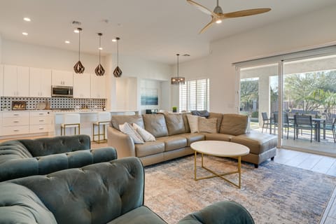 Hot Tub & Community Perks! Sleek Goodyear Retreat House in Goodyear