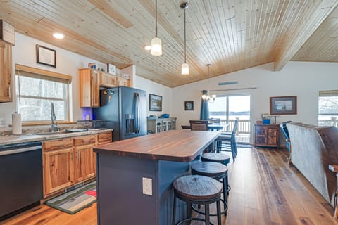 Game Room & Dock: Lakefront Park Falls Getaway House in Wisconsin