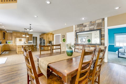 Family Home on 9 Acres! Climbing Wall & Gym House in Ohio