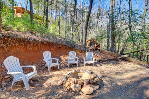 Steps to Nat’l Forest Trails: Quiet Ellijay Cabin House in Georgia
