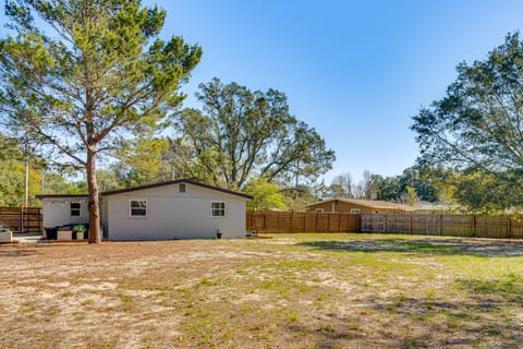 Private Patio + Yard: Orange Door Retreat House in Pensacola Beach