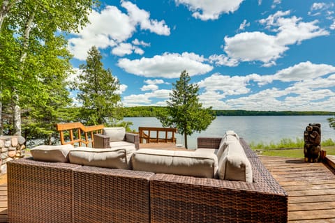 Sauna & Pool Table: Family Home on Lake Chicagon House in Wisconsin