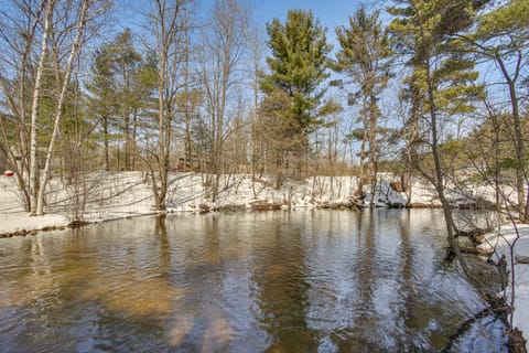 Group Friendly! Riverfront Waupaca Retreat w/ Yard House in Wisconsin