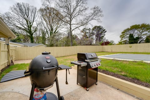 Pool + Basketball Court: Smyrna Family Home + Yard House in Smyrna