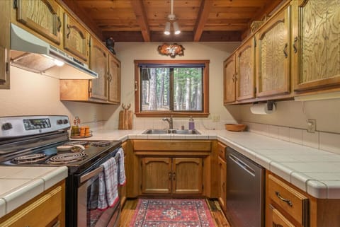 Fully equipped kitchen has everything you'll need