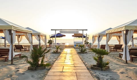 Private beach nearby, sun loungers, beach umbrellas, beach towels