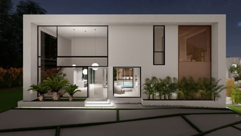 Front Night View