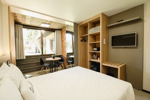 Luxury Double Room | In-room safe, blackout drapes, iron/ironing board, bed sheets