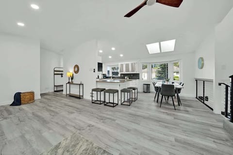 Seating for up to 10 in close proximity right next to where the food is prepared!