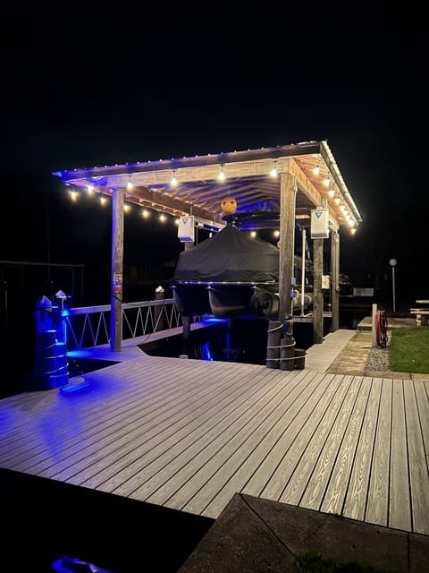 Dock at nighttime