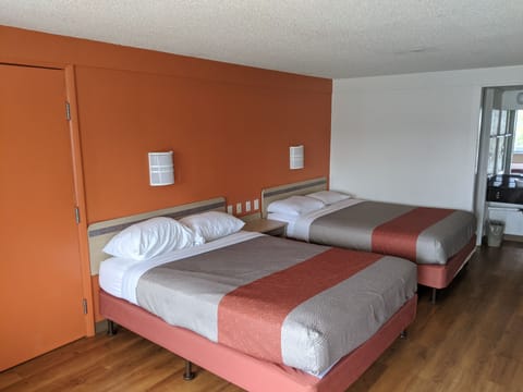 Standard Room, 2 Queen Beds, Non Smoking | Desk, laptop workspace, blackout drapes, free WiFi