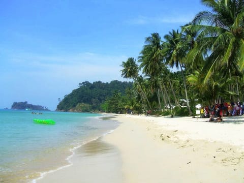 Beach nearby, white sand