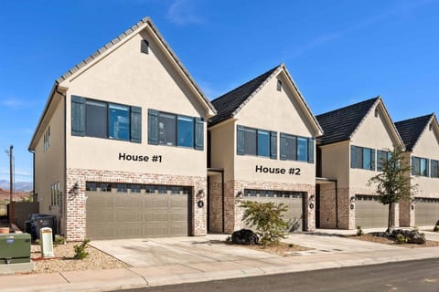 Front View of 2 Side by Side Homes