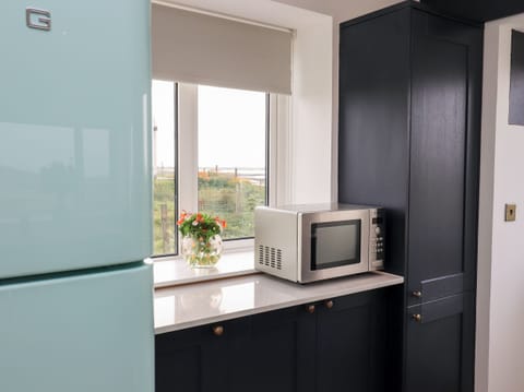 Fridge, dishwasher, electric kettle, toaster