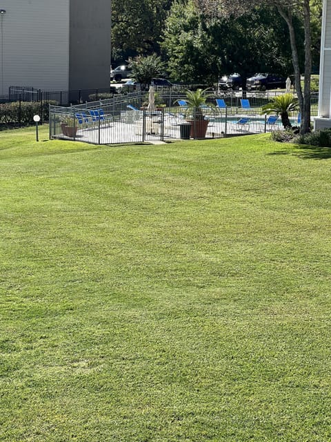 One of 2 pools. View from the balcony.