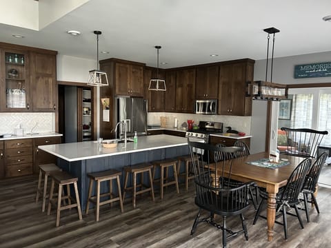 Kitchen and dining area