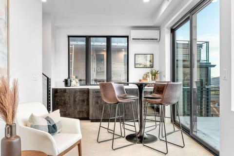 Gather and converse, framed by expansive mountain views.