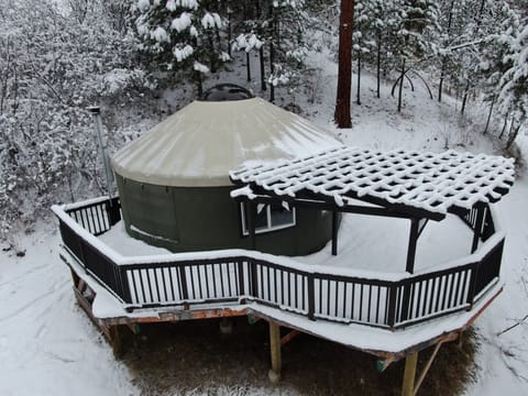 Winter time at the yurt is beautiful!