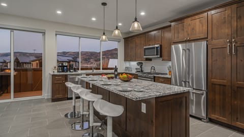 Kitchen with main level deck access