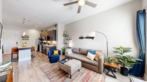 Stylish Living Room | Seats 5 Comfortably | 55" SmartTV (cable TV, steaming)