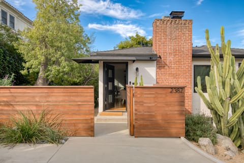 Modern, sleek entrance.