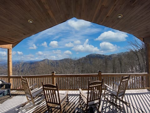 View of the Blue Ridge Mountains from the back porch!