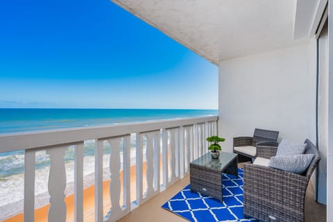 Direct, oceanfront balcony