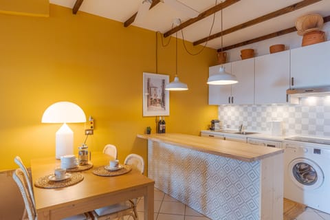 Kitchen and dining area