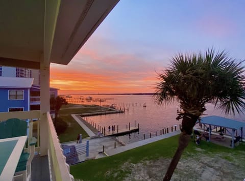 Evenings glow with lagoon sunsets from your peaceful Sangria Skies balcony