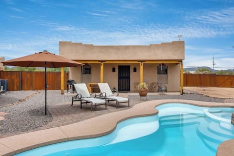 Pool located just steps from your private patio