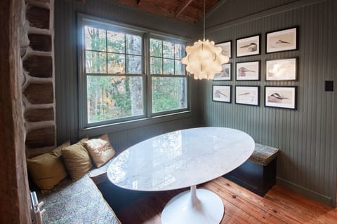 Dining table in kitchen, seats up to 6