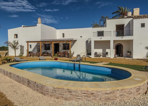 South West facing terraces and private pool