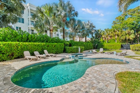 Slip into sun-drenched serenity—your heated resort-style pool is calling.