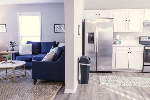 Living and kitchen areas