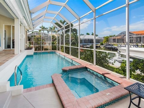 Pool & Spillover Spa with Canal View