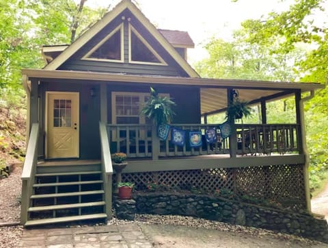 Front of Cabin View from Driveway