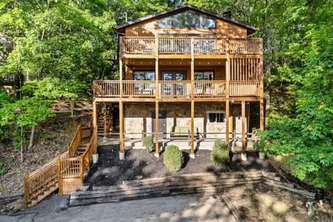 Our 3-story cabin is full of hangout spots & entertainment for family or friends