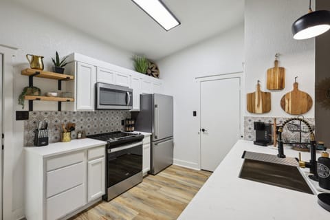 Fully stocked kitchen