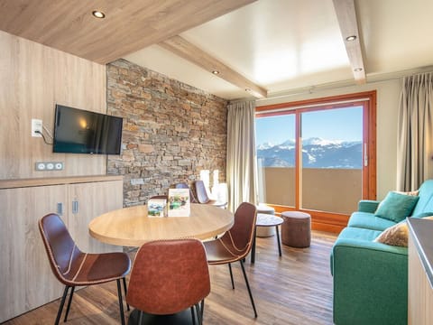 Kick back your feet and relax in the cozy living area.