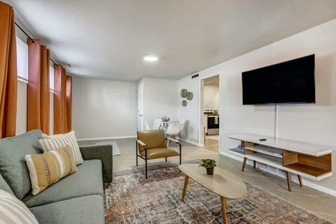 Unwind in our living room, where plush sofas and abundant natural light create the perfect ambiance. Dive into your favorite Netflix movies and series for a truly relaxing retreat.