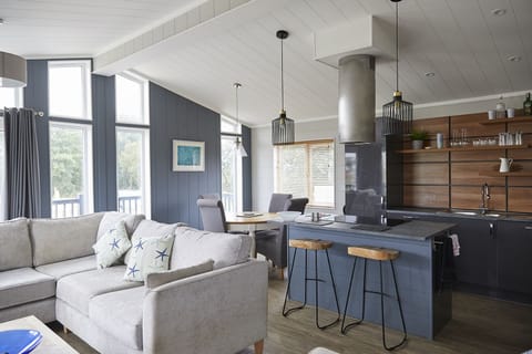 Spacious and comfortable open plan kitchen, living and dining