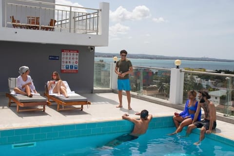 Rooftop pool