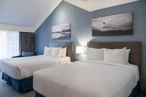 Drift to sleep in a comfortable bed after a wonderful day outside.
