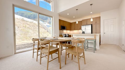 Spacious dining area.